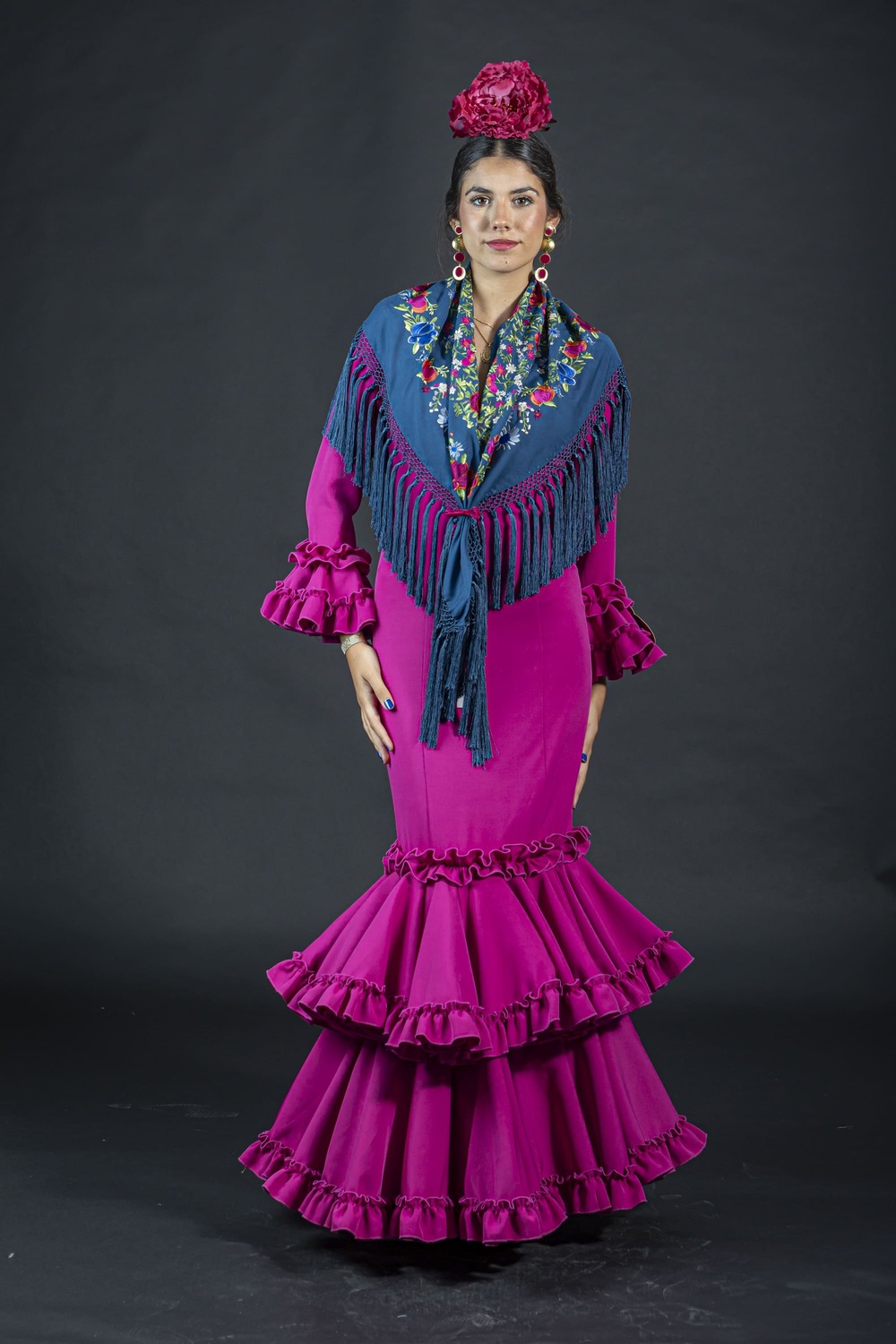 traje de flamenca adriana buganvilla