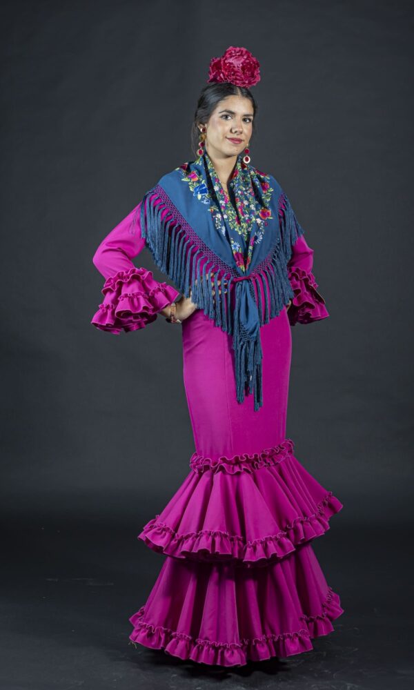 traje de flamenca buganvilla