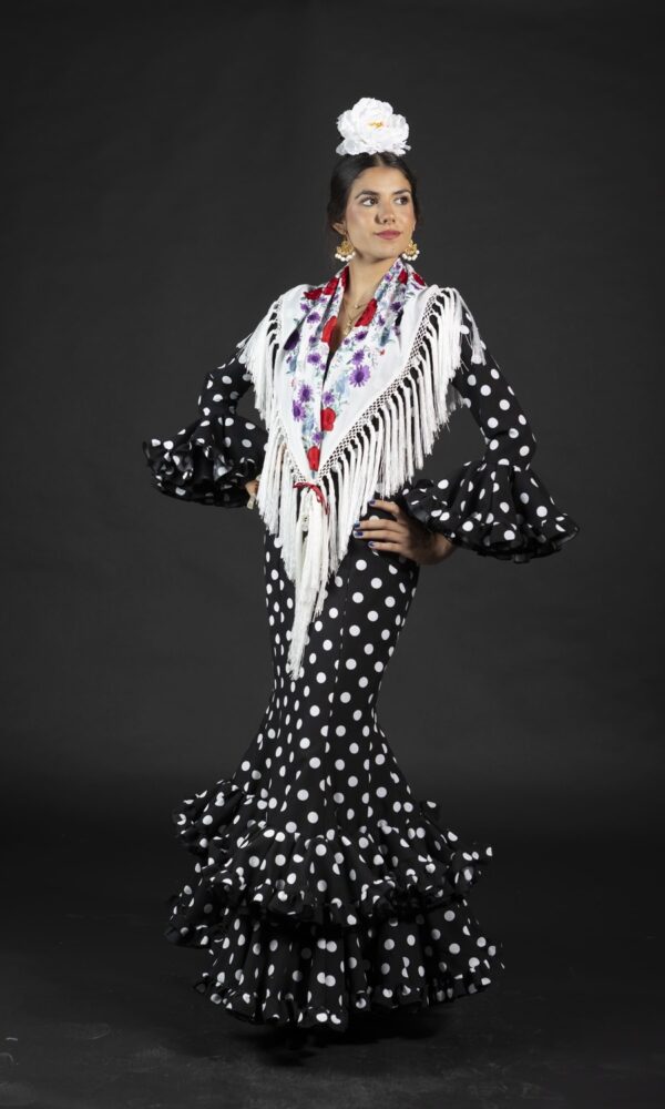 traje de flamenca amatista negro