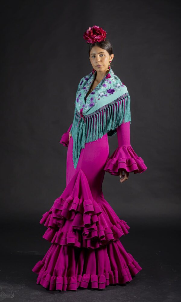 vestido de flamenca buganvilla