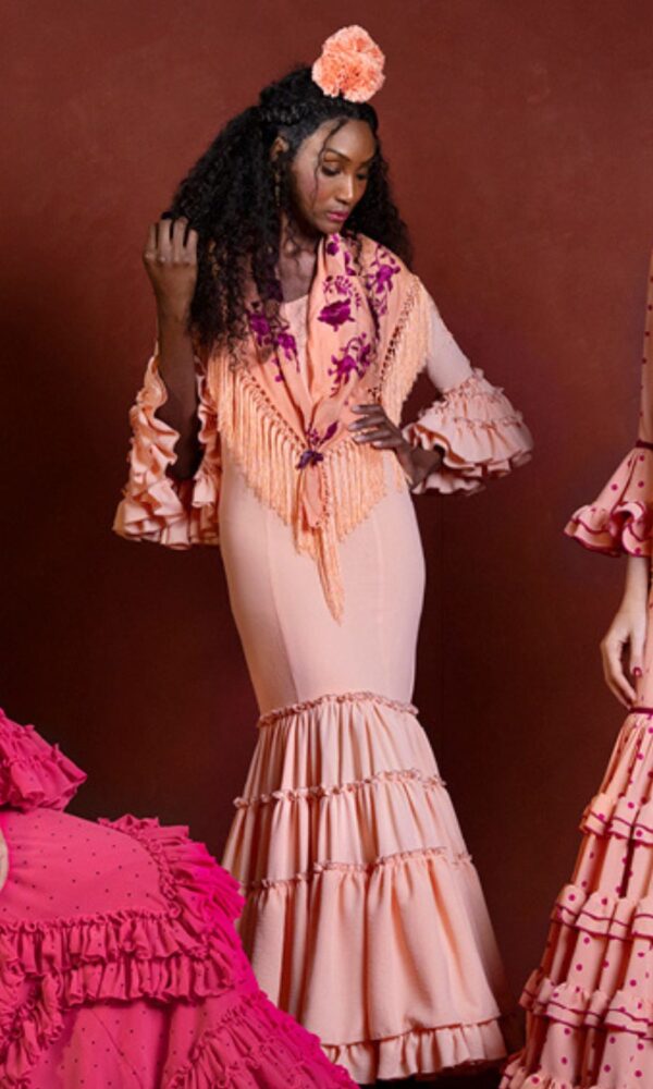 Traje de Flamenca Melocotón (Nardo)